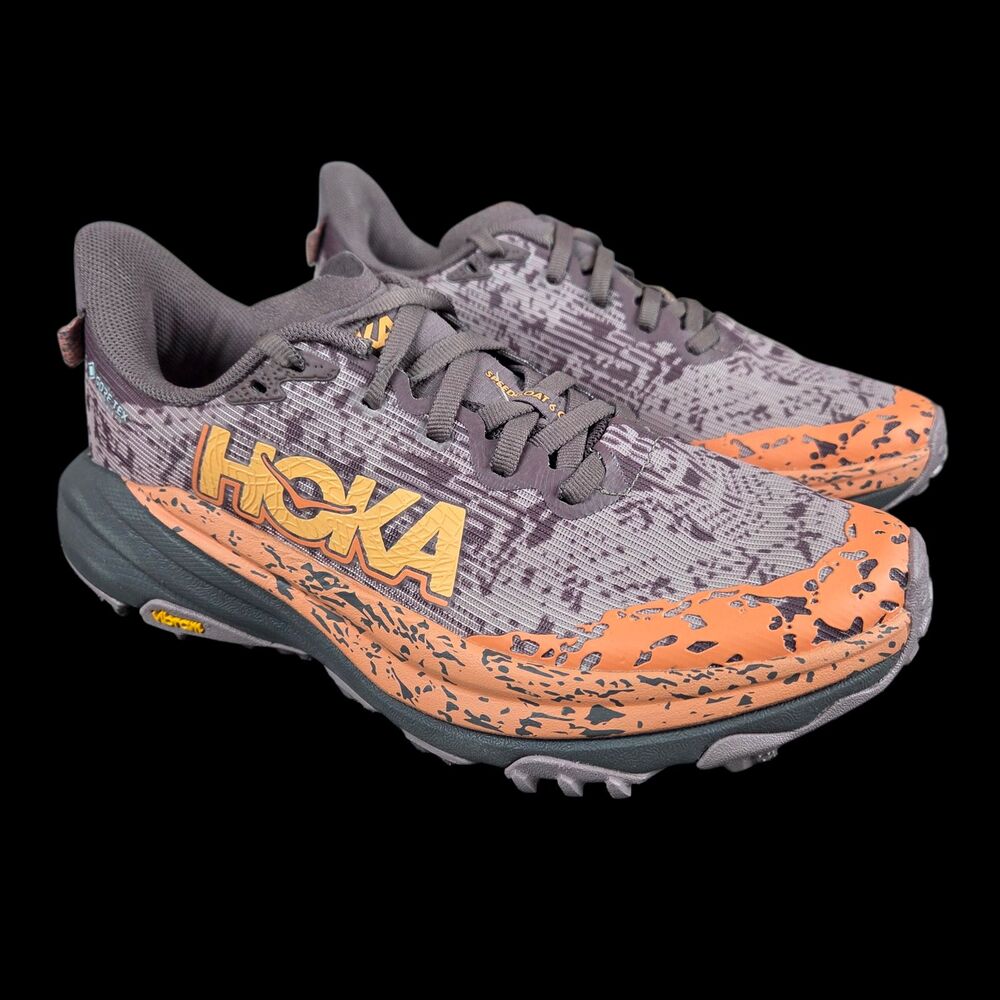 Hoka One One Speedgoat 6 GTX Shoes Gore-Tex Smoky Quartz Women’s Size 6.5 B